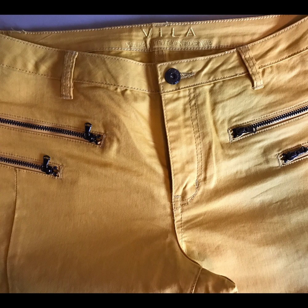 Awesome Yellow skinny jeans size 29/32 - Picture 3 of 4